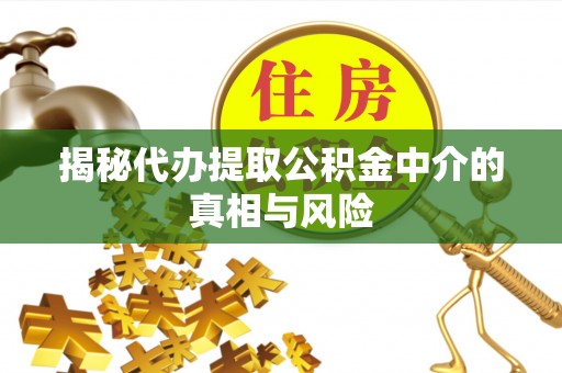 周口揭秘代办提取公积金中介的真相与风险
