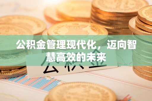 周口公积金管理现代化，迈向智慧高效的未来