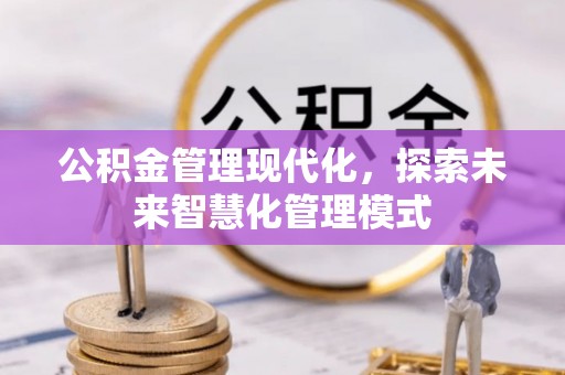 周口公积金管理现代化，探索未来智慧化管理模式