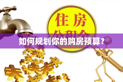 周口如何规划你的购房预算？