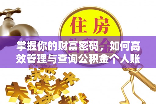 周口掌握你的财富密码，如何高效管理与查询公积金个人账户信息
