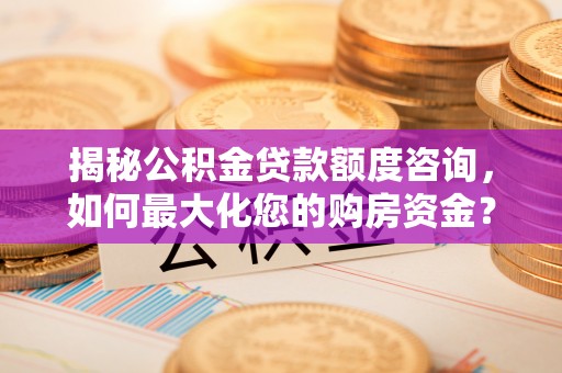 周口揭秘公积金贷款额度咨询，如何最大化您的购房资金？