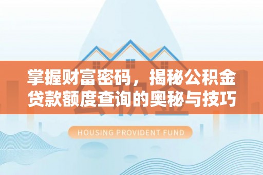 周口掌握财富密码，揭秘公积金贷款额度查询的奥秘与技巧