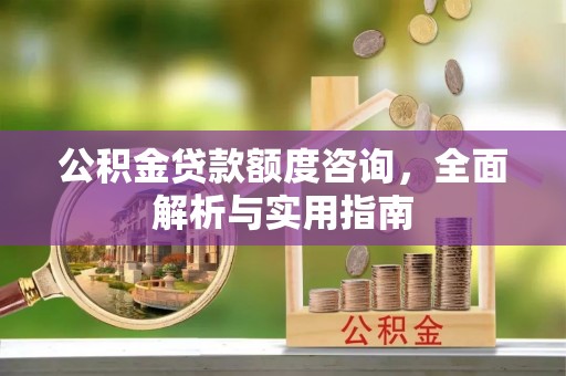 周口公积金贷款额度咨询，全面解析与实用指南