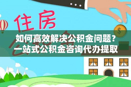周口如何高效解决公积金问题？一站式公积金咨询代办提取服务全解析