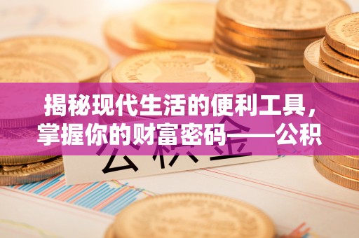 周口揭秘现代生活的便利工具，掌握你的财富密码——公积金查询方式