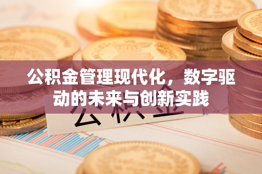 周口公积金管理现代化，数字驱动的未来与创新实践