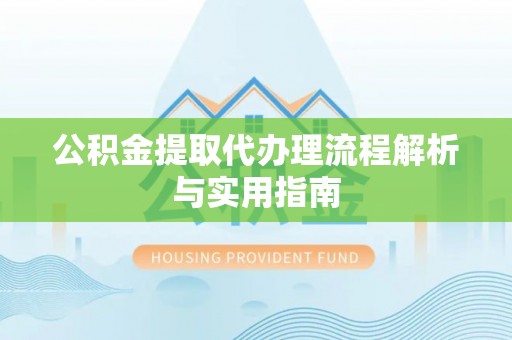 周口公积金提取代办理流程解析与实用指南